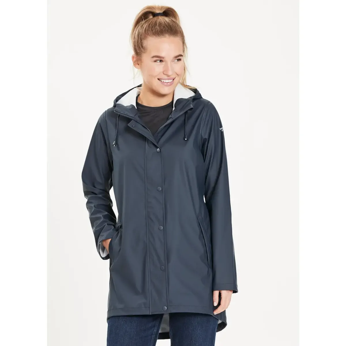 Weather Report Regntøj|Regntøj-Petra PU Regnfrakke Dame, navy