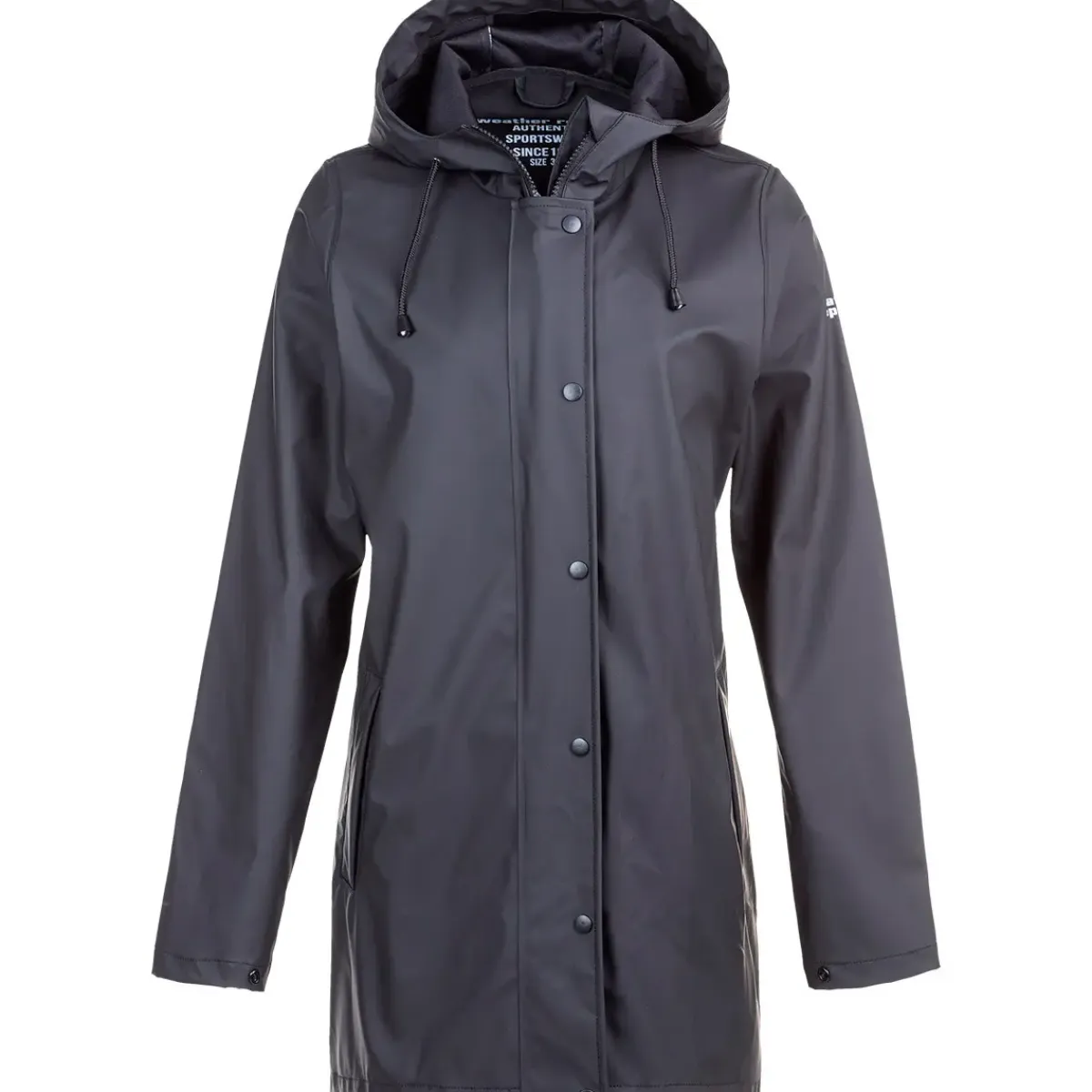 Weather Report Regntøj|Regntøj-Petra PU Regnfrakke Dame, sort