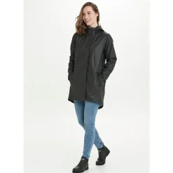 Weather Report Regntøj|Regntøj-Petra PU Regnfrakke Dame, sort