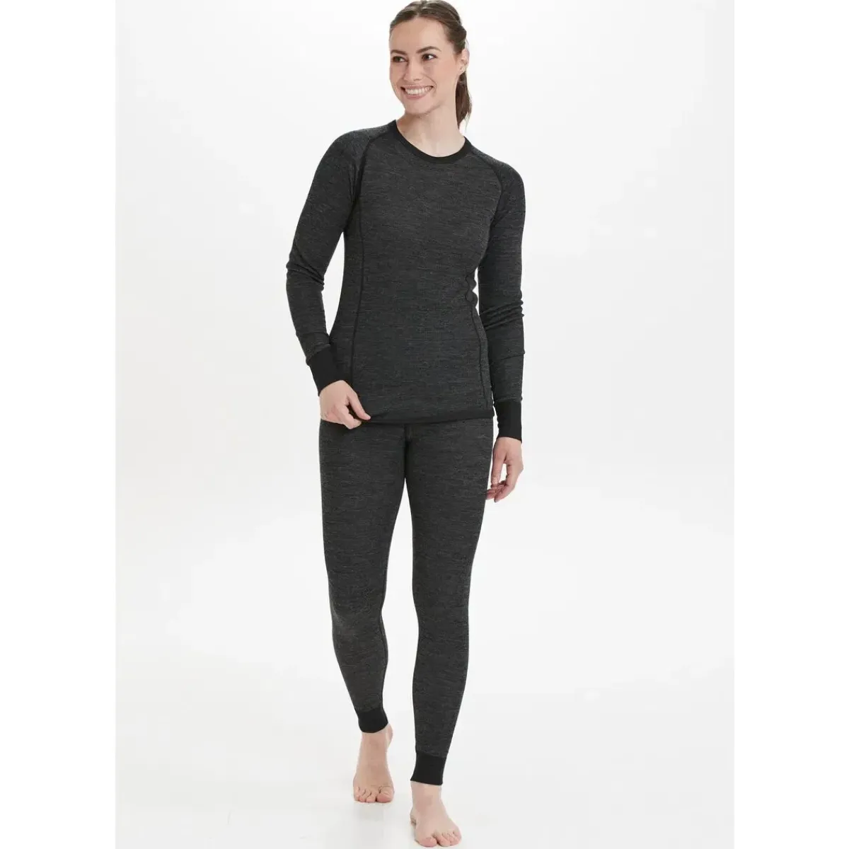 Whistler Vintertøj|Skitøj-Brandi Merinould Skiundertrøje Dame