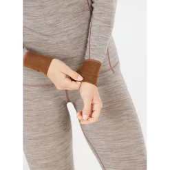 Whistler Skitøj|Vintertøj-Candee Merinould Skipulli Dame, lysegrå 1005 Light Grey Melange