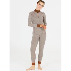 Whistler Skitøj|Vintertøj-Candee Merinould Skipulli Dame, lysegrå 1005 Light Grey Melange