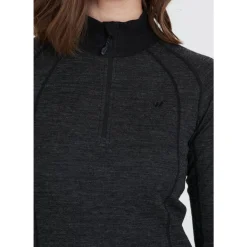 Whistler Skitøj|Vintertøj-Candee Merinould Skipulli Dame, mørkegrå 1011 Dark Grey Melange