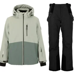 Whistler Vintertøj|Skitøj-Drizzle W-Pro 10.000 Skisæt Børn/Junior, slate gray  1001 Black