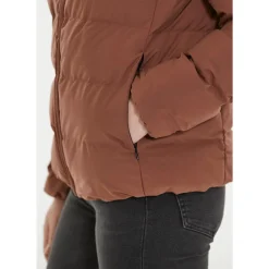 Whistler Vintertøj|Vintertøj-Janine Padded Vinterjakke Dame 5127 Marron