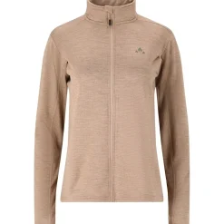 Whistler Vintertøj|Beklædning-Juice Waffle Full-Zipper Midlayer Dame Simply Taupe