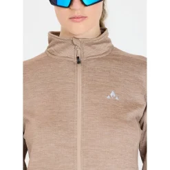 Whistler Vintertøj|Beklædning-Juice Waffle Full-Zipper Midlayer Dame  Simply Taupe