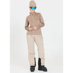 Whistler Vintertøj|Beklædning-Juice Waffle Full-Zipper Midlayer Dame  Simply Taupe