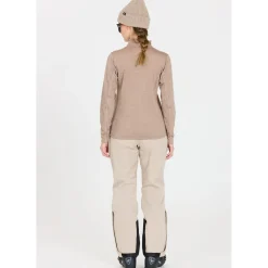 Whistler Vintertøj|Beklædning-Juice Waffle Full-Zipper Midlayer Dame  Simply Taupe