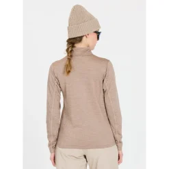 Whistler Vintertøj|Beklædning-Juice Waffle Full-Zipper Midlayer Dame  Simply Taupe
