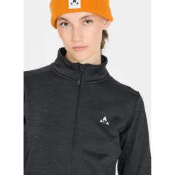 Whistler Skitøj|Vintertøj-Juice Waffle Full-Zipper Midlayer Dame Black
