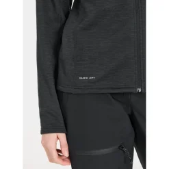 Whistler Skitøj|Vintertøj-Juice Waffle Full-Zipper Midlayer Dame Black