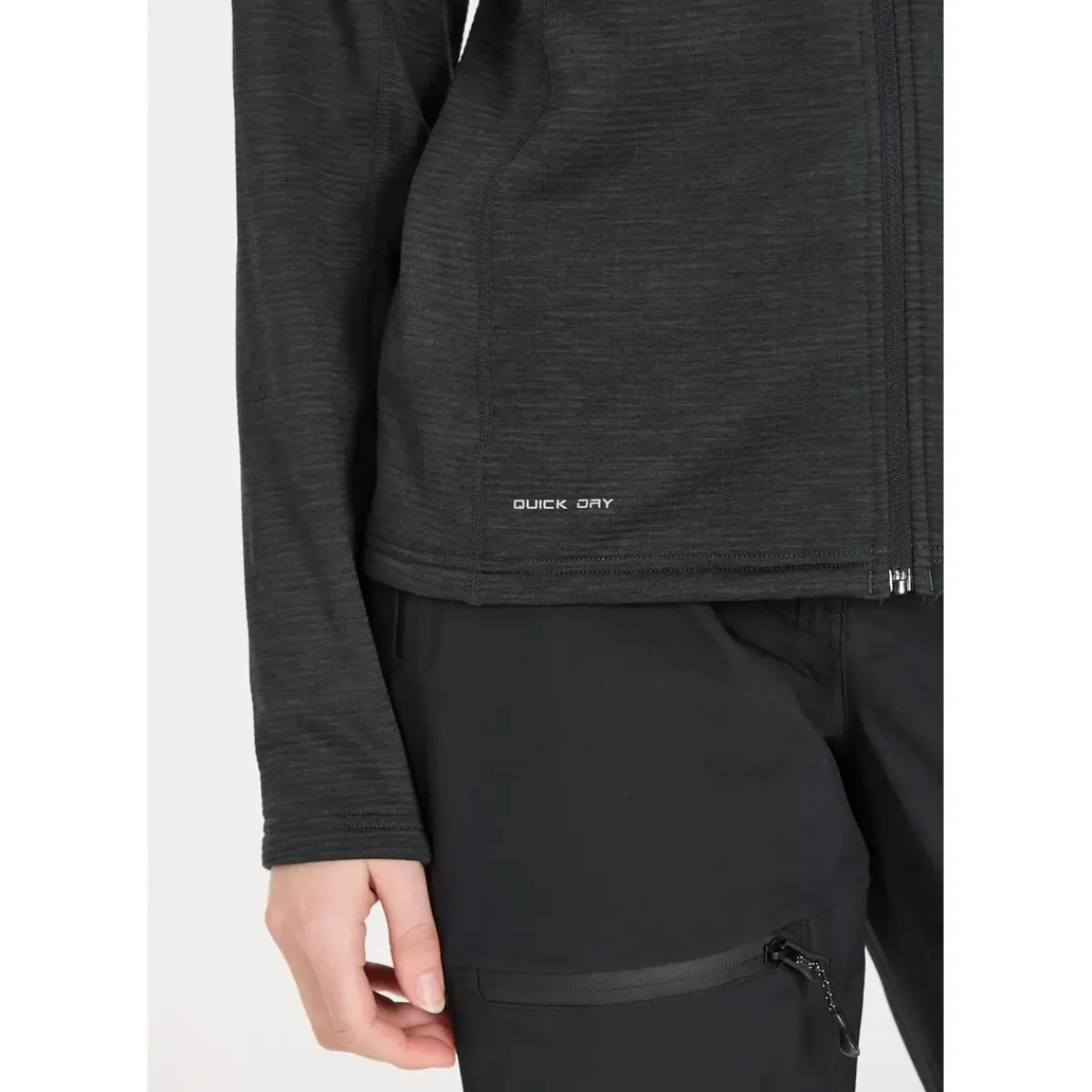 Whistler Skitøj|Vintertøj-Juice Waffle Full-Zipper Midlayer Dame Black