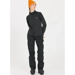 Whistler Skitøj|Vintertøj-Juice Waffle Full-Zipper Midlayer Dame Black