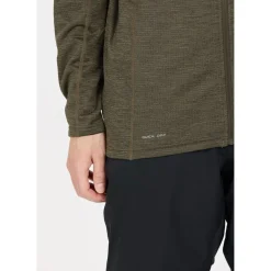 Whistler Vintertøj|Beklædning-Kalle Waffle Full-Zipper Midlayer Herre  1071 Black Ink