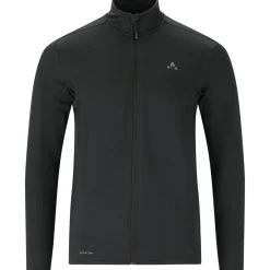 Whistler Skitøj|Beklædning-Kalle Waffle Full-Zipper Midlayer Herre 1001 Black