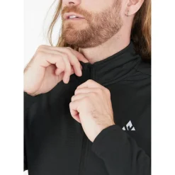 Whistler Skitøj|Beklædning-Kalle Waffle Full-Zipper Midlayer Herre  1001 Black