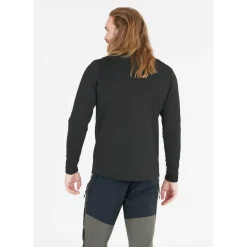 Whistler Skitøj|Beklædning-Kalle Waffle Full-Zipper Midlayer Herre  1001 Black