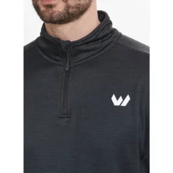 Whistler Vintertøj|Beklædning-Kalle Waffle Midlayer Herre Black