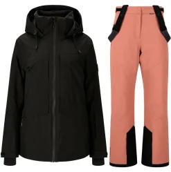 Whistler Skitøj|Skitøj-Kingland W-Pro 10.000 Skisæt Dame, black / burlwood  Black / Burlwood