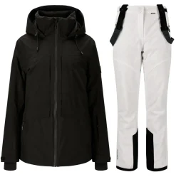 Whistler Skitøj|Skitøj-Kingland W-Pro 10.000 Skisæt Dame, black / white  Black / White