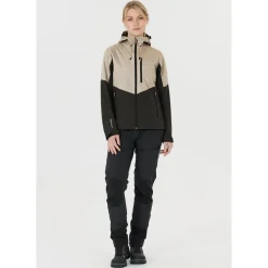 Whistler Beklædning|Outdoortøj-Rosea W-Pro 8000 Softshell Jakke Dame, simply taupe  1136 Simply Taupe