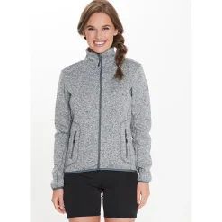 Whistler Vintertøj|Beklædning-Samani Fleecetrøje Dame, lysegrå 1005A Light Grey Melange