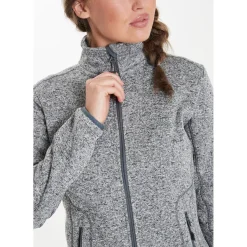 Whistler Vintertøj|Beklædning-Samani Fleecetrøje Dame, lysegrå 1005A Light Grey Melange