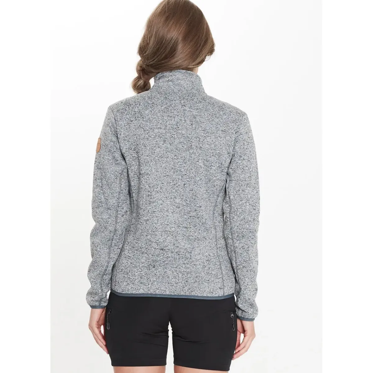 Whistler Vintertøj|Beklædning-Samani Fleecetrøje Dame, lysegrå 1005A Light Grey Melange